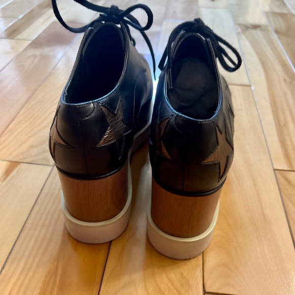 Stella McCartney black and bronze Elyse platform sneakers - Picture 6 of 13